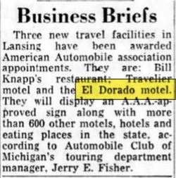 El Dorado Motel - Mar 1956 Motel Gets Aaa Approved (newer photo)